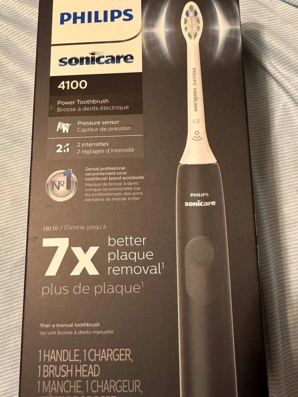 Philips Sonicare 4100 Electric Toothbrush Black Brand New